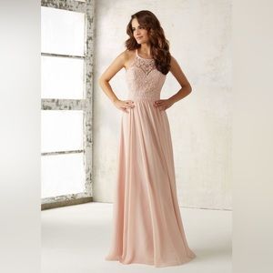 Mori Lee dress 21506 in blush